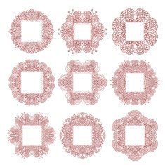 Lace vintage oriental frames