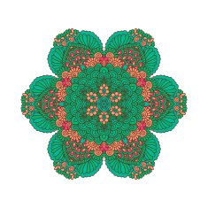 Round ornament Indian pattern Mandala
