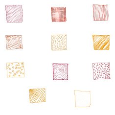 Strokes doodle vector set