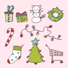 Set of Christmas items N2