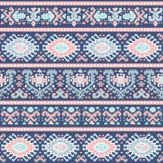 Tribal Mexican vintage ethnic seamless pattern N32