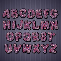 Hand drawn cartoon doodle font N7