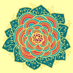 Abstract Flower pattern Vector illustration N3