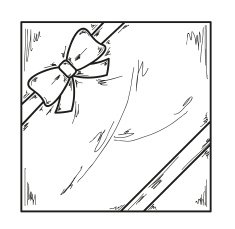 wrapped gift or card