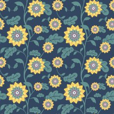 modern yellow sun flowers seamless background N2