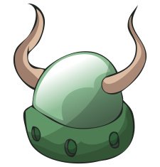 Viking Helmet Vector Illustration
