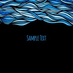 Wave background vector illustration N9