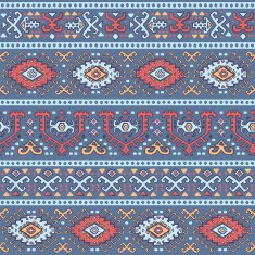 Tribal Mexican vintage ethnic seamless pattern N37