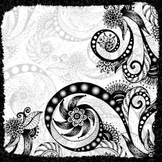Vector abstract floral decorative background N2
