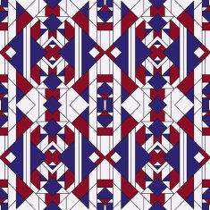 Bright colorful geomertic abstract seamless pattern