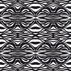 Pretty abstract seamless pattern - black and white tribal background