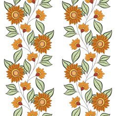 Vector seamless floral pattern N74
