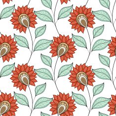 Vector seamless floral pattern N75