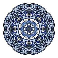 Vector Beautiful Deco Colored Mandala N51