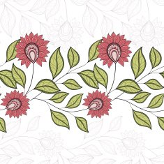 Vector seamless floral pattern N85