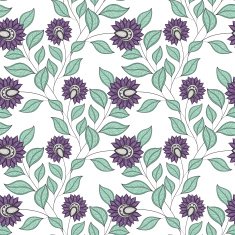 Vector seamless floral pattern N86