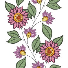 Vector seamless floral pattern N101