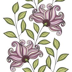 Vector seamless floral pattern N110