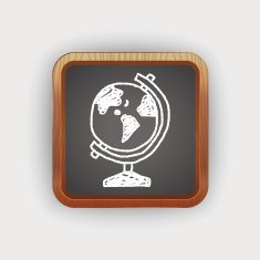 globe doodle drawing N4