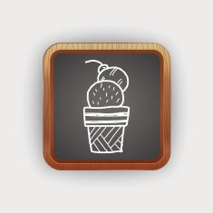 ice cream doodle drawing N7
