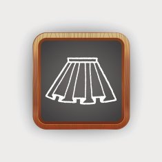 doodle pleated skirt N2