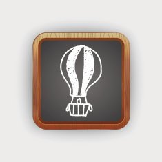 doodle hot air bollen