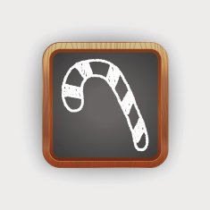 candy cane doodle drawing N3