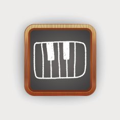 piano doodle drawing N2