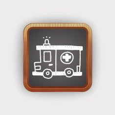 ambulance doodle drawing N3