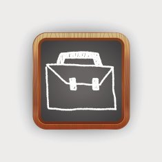suitcase doodle drawing N2