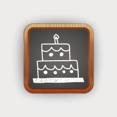 birthday cake doodle drawing N2