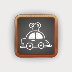 toy car doodle drawing N2