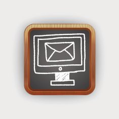 computer mail doodle drawing N2