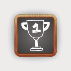 Trophy doodle drawing N4