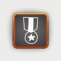 Medal doodle drawing N5