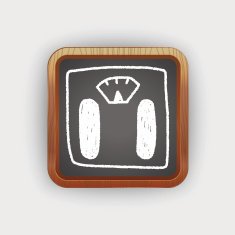 Weighting machine doodle drawing N2