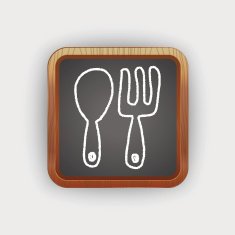tableware doodle drawing N2