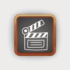clapboard doodle drawing
