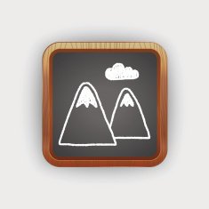mountain doodle drawing N2