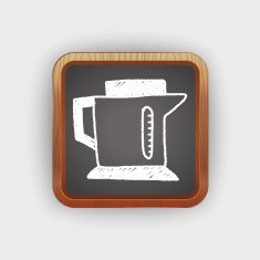 kitchenware hot water bottle doodle drawing N4