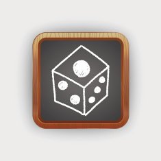 dice doodle drawing N2