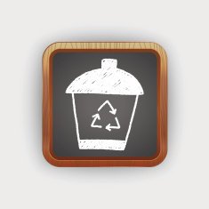 recycle trash can doodle drawing N2