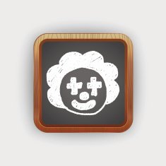 clown doodle drawing N22