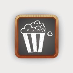 popcorn doodle drawing N2