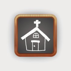 chruch doodle drawing N2