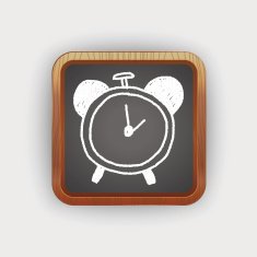 clock doodle drawing N2