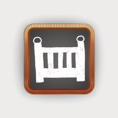 baby bed doodle drawing N2