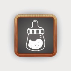 feeding bottle doodle drawing N2