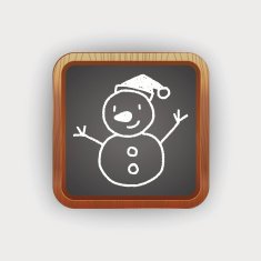 snowman doodle drawing N3