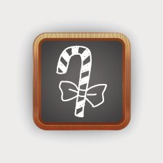 candy cane doodle drawing N4